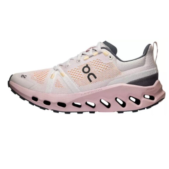 RUNNING SHOES!!! On Women's Cloudsurfer Trail Running Shoes, Mauve/Silver - Picture 2 of 6
